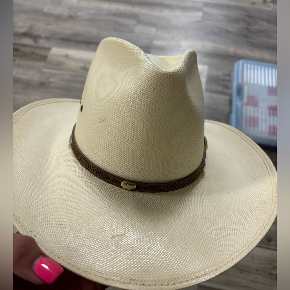 Resistol “self conforming” Western hat.